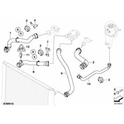 BMW Bracket Coolant Hose - Genuine BMW 11537835522