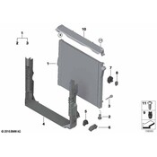 BMW Radiator Mount Bracket - Genuine BMW 17118574000