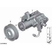 BMW Power Steering Pump Pulley - Genuine BMW 32427545298