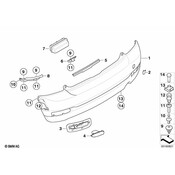 MINI Bumper Cover Bracket - Genuine MINI 51127127744