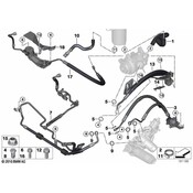 BMW Power Steering Return Hose - Genuine BMW 32416787039