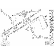 BMW Bracket Brake Pipe 3-Fold - Genuine BMW 34326779758