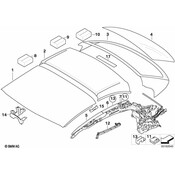 BMW Headliner Bracket - Genuine BMW 54377313150