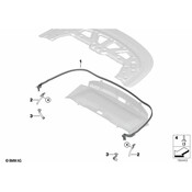 BMW Sealing Folding Top Flap - Genuine BMW 51767166397