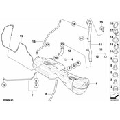 BMW Fuel Tank Strap - Genuine BMW 16117195175