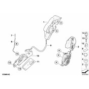 BMW Interior Door Handle - Genuine BMW 51426974297