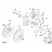 BMW Parking Brake Backing Plate - Genuine BMW 34216792239