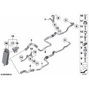 BMW Automatic Transmission Oil Cooler Hose - Genuine BMW 17227583163