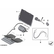 BMW Seat Lumbar Support Cushion - Genuine BMW 52107313641