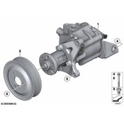 BMW Power Steering Pump Pulley - Genuine BMW 32427582943