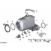 BMW Exhaust Bracket - Genuine BMW 18207795984