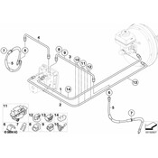 BMW Bracket Brake Pipe 3-Fold - Genuine BMW 34306775844
