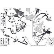 BMW Power Steering Pressure Hose (X6 X5) - Genuine BMW 32416786795