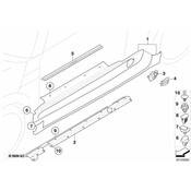 MINI Adapter Sill Left - Genuine MINI 51710413259