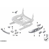 BMW Seat Adjustment Lever - Genuine BMW 52107118443