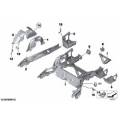 BMW Wheel Housing Bracket - Genuine BMW 41147137578