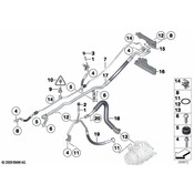 BMW Pipe Clip (D=10mm) - Genuine BMW 64539167145