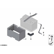 BMW Battery Clamp Bracket - Genuine BMW 61217586426