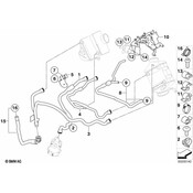BMW Engine Coolant Hose C-Clip Retainer - Genuine BMW 17127592404