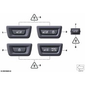 BMW Door Lock Switch - Genuine BMW 61315A64C26