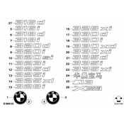 BMW Lettering Left (XDrive) - Genuine BMW 51147224615