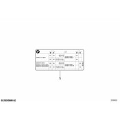 BMW Tire Label - Genuine BMW 71246788026