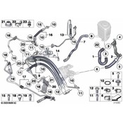 BMW Power Steering Return Hose - Genuine BMW 32416776810