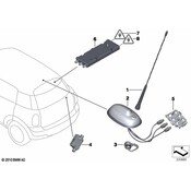 MINI Antenna Bracket - Genuine MINI 65206930054