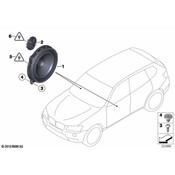 BMW Top-Hifi Mid-Range Loudspeaker - Genuine BMW 65139209185