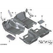 BMW Foam Insert Footwell Front Left - Genuine BMW 51477271817