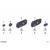 BMW Seat Heater Switch - Genuine BMW 61319384806