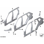 BMW Frame Side Member Bracket - Genuine BMW 41117267242