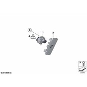 BMW Bracket Left - Genuine BMW 51117211095