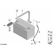 BMW Battery Clamping Rail - Genuine BMW 61217592923