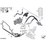 BMW Power Steering Return Hose (X5) - Genuine BMW 32416787042