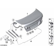 BMW Trunk Lid Pull Down Motor - Genuine BMW 51247266241