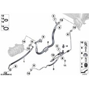 BMW A/C Refrigerant Hose - Genuine BMW 64539212236