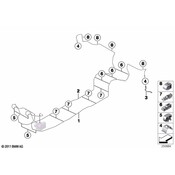 BMW Bracket Brake Pipe Double - Genuine BMW 34326850572