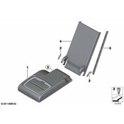 BMW Seat Armrest Bracket - Genuine BMW 52207250809