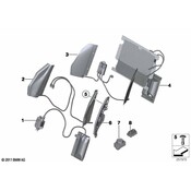 BMW Switch Lumbar Right - Genuine BMW 61319231270