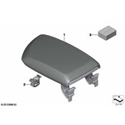 BMW Set Retaining Elements Centre Armrest - Genuine BMW 51169252682