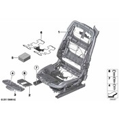 BMW Seat Cushion Spring - Genuine BMW 52107321955