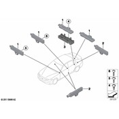 BMW Keyless Entry Antenna - Genuine BMW 65205A5D3C0