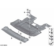 BMW Interm. Piece Engine Compartm. Shielding - Genuine BMW 51758049244