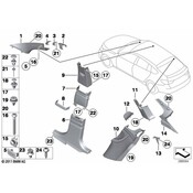 BMW Coat Hook (Everest Grey) - Genuine BMW 51437975424