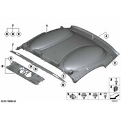 Mini Roof Opening Trim Clip - Genuine Mini 07149252691