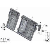 BMW Seat Back Frame Bracket - Genuine BMW 52207308099