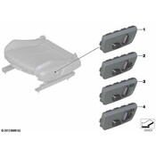 BMW Switch Seat Adjustment Front Passenger - Genuine BMW 61319248090