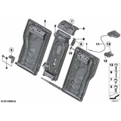 BMW Folding Seat Release Cable - Genuine BMW 52207392145