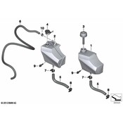 BMW Engine Coolant Reservoir Hose Clamp - Genuine BMW 17122754486